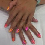 Bright cactus mani